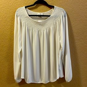 Gap Women’s L Ivory/Cream Blouse